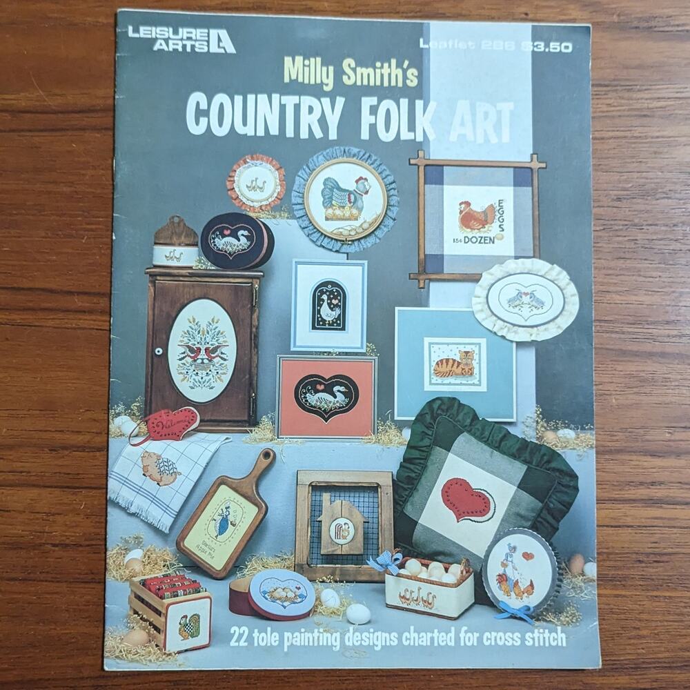 Country Folk Art Cross Stitch Pattern Book 1983